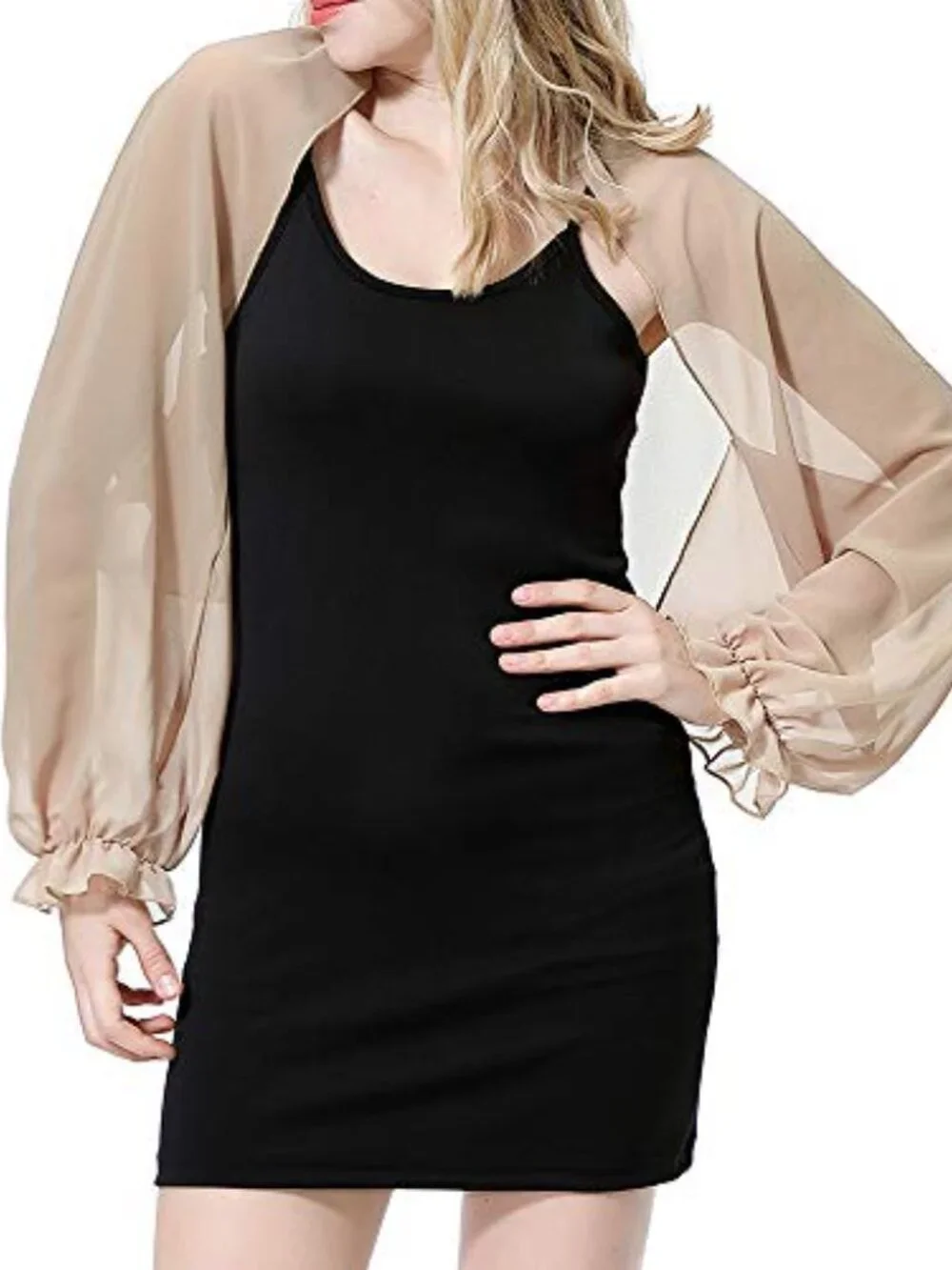 Chiffon UV Protection Arm Sleeves Shawl Long Sleeves for Women Golfing Outdoor